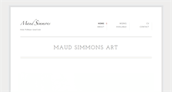 Desktop Screenshot of maudsimmons.com